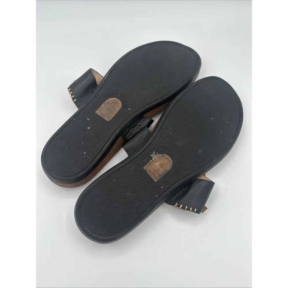 GH Bass & Co Sunjuns Shannon Sandals Womens Size‎ 9.5 Brown Thong Flip Flop
